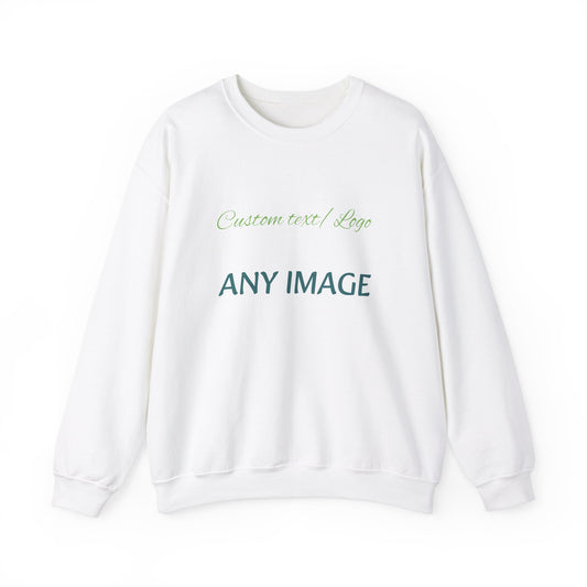 Custom Text Unisex Heavy Blend™ Crewneck Sweatshirt - Cozy, Personalized Comfort