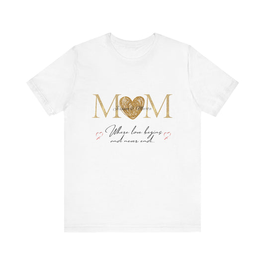 Mom Heart Customisable Tee