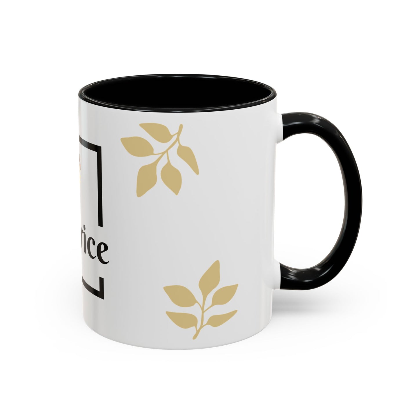 Personalized Accent Coffee Mug - Custom Name - Stylish Gift for Coffee Lovers