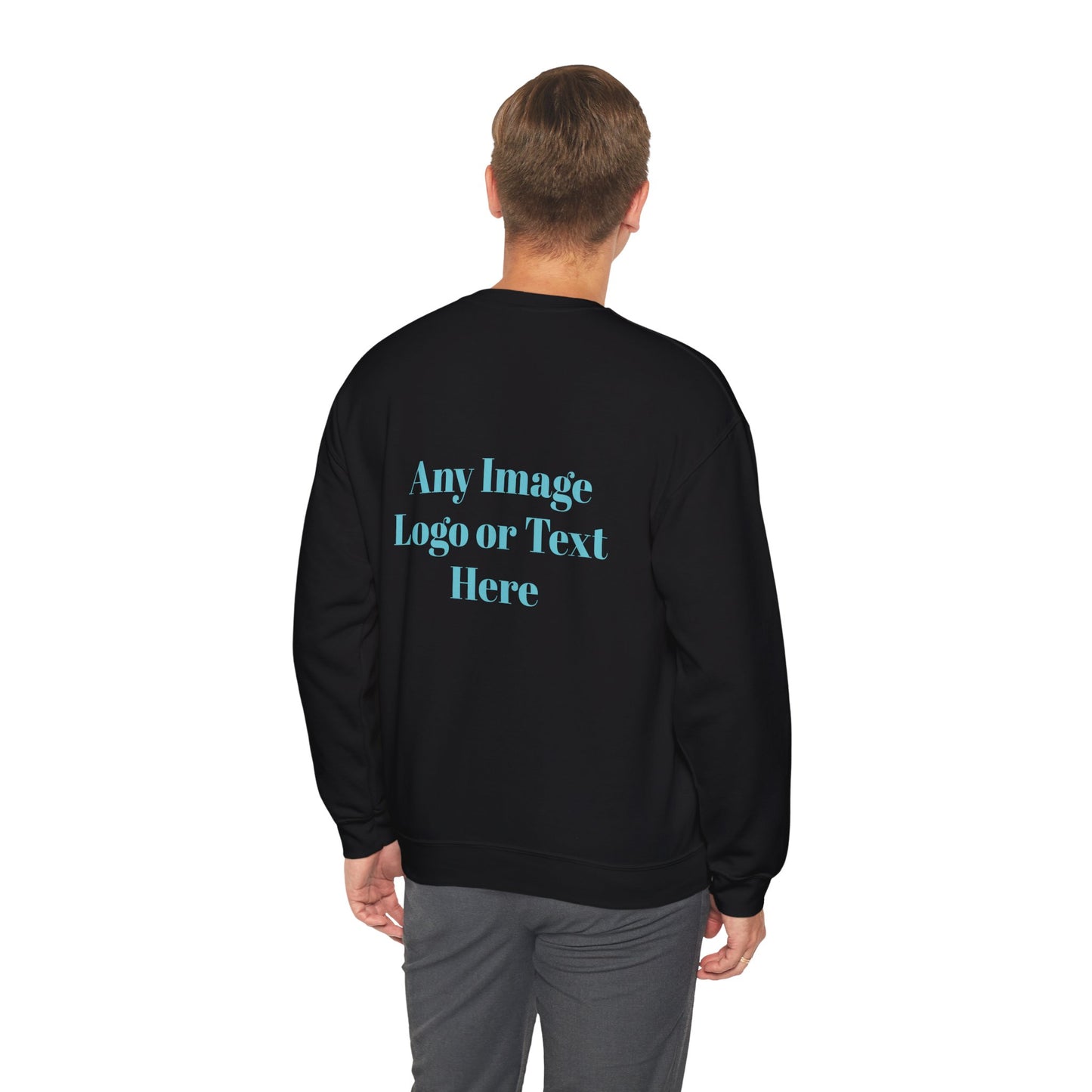 Custom Text Unisex Heavy Blend™ Crewneck Sweatshirt - Cozy, Personalized Comfort