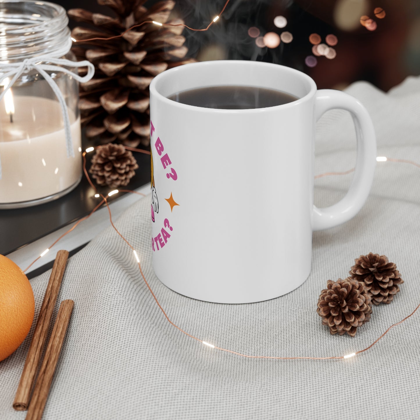 Waffle-Themed Ceramic Coffee Mug - Fun 11oz & 15oz Cups for Coffee or Tea Lovers