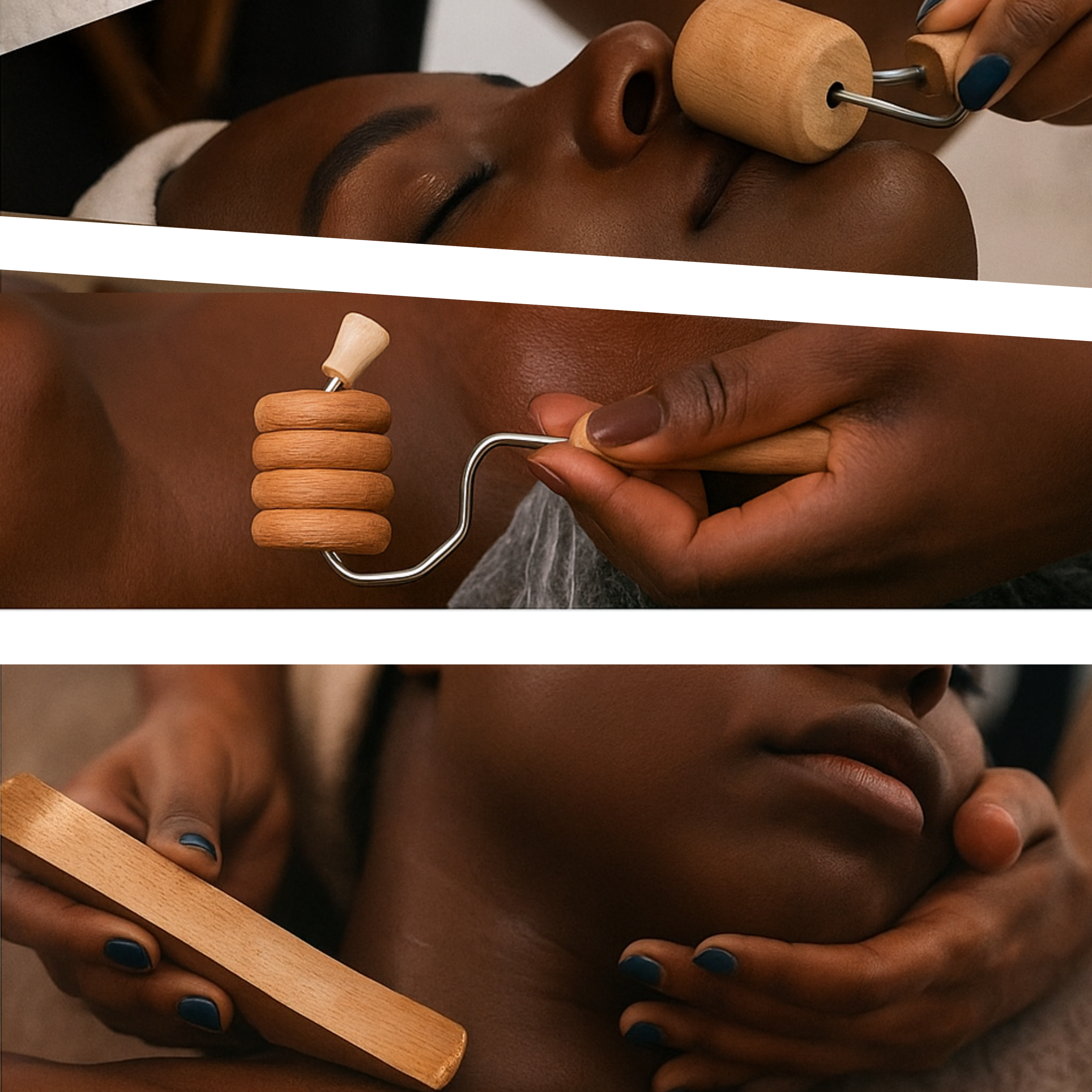 Wooden Face Massage Set – 7-Piece Sculpting & Relaxation Kit