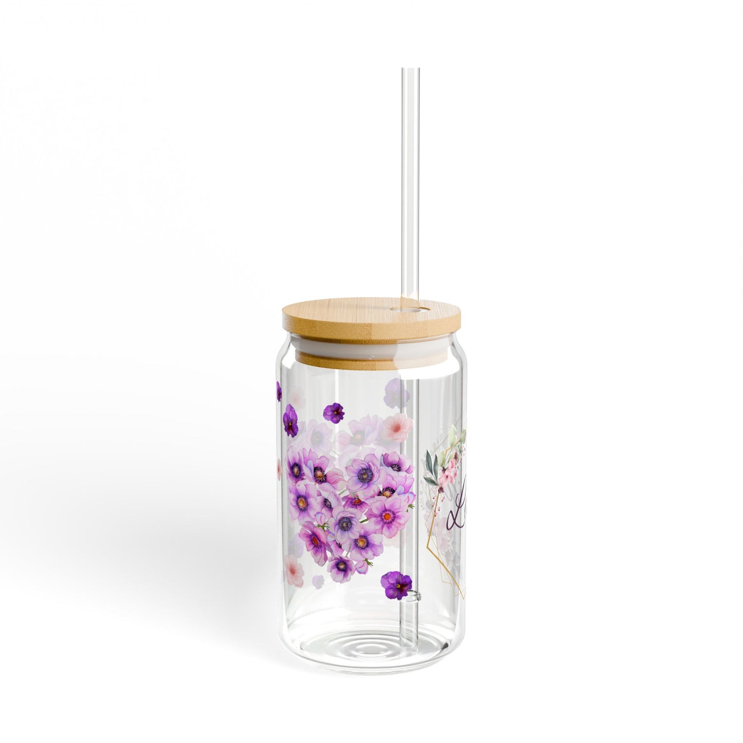 Floral Sipper Glass