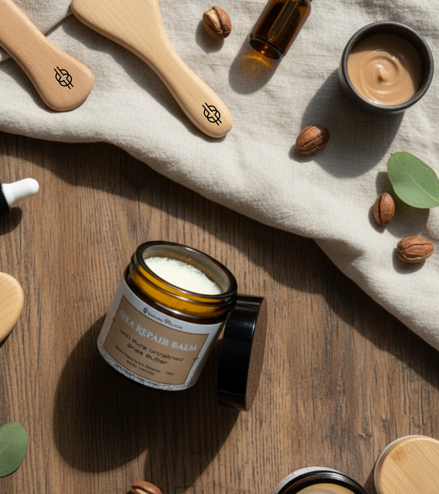 Raw Ghanaian Shea Butter - Shea Repair Balm for Dry & Sensitive Skin