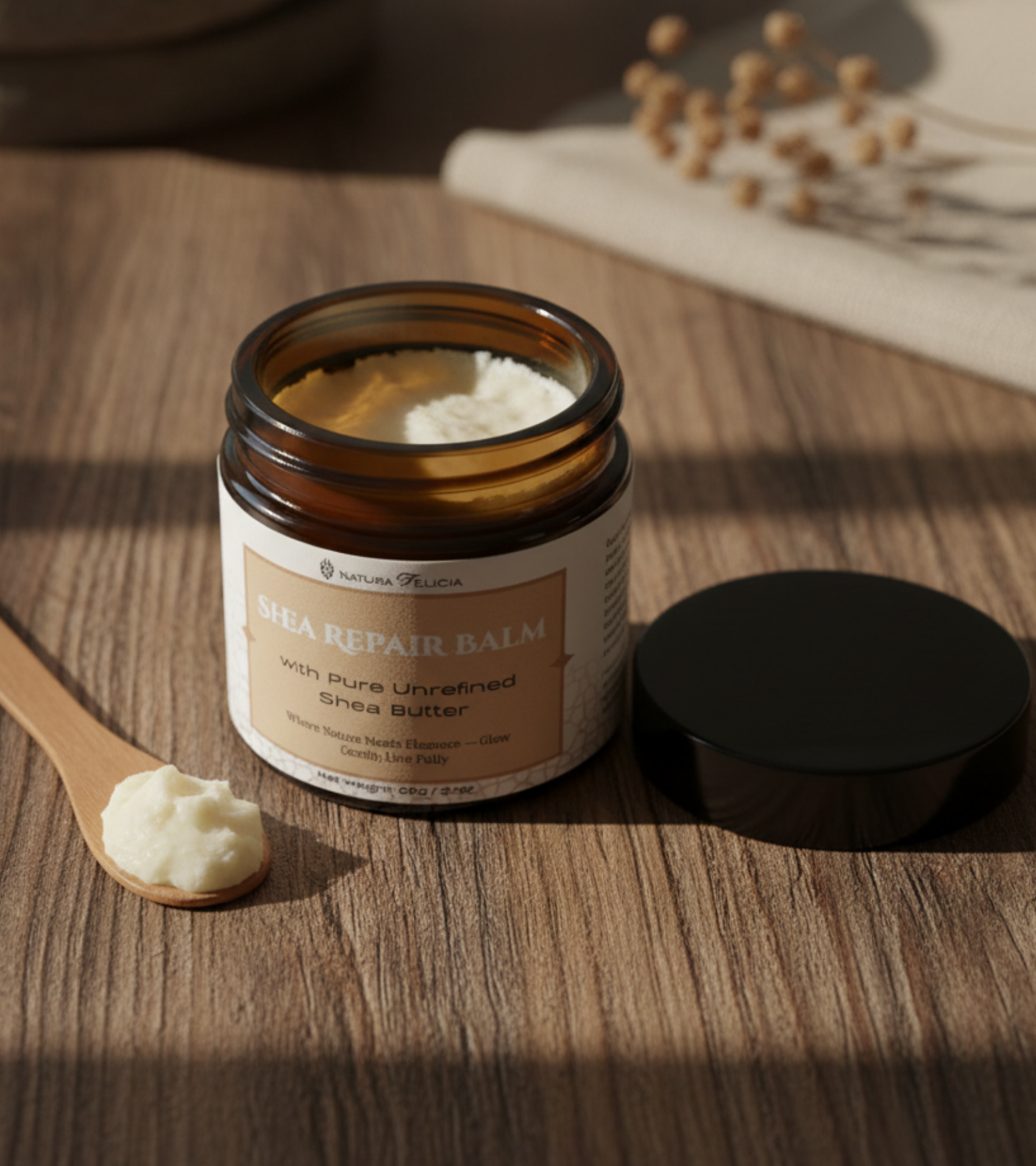 Raw Ghanaian Shea Butter - Shea Repair Balm for Dry & Sensitive Skin